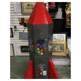 ROCKET 25 CENT BALL DISPENSER MACHINE WITH KEYS