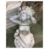 MERMAID BASED GLASS TOP END TABLE