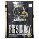 2004 SAN DIEGO CHARGERS SIGNED POSTER W/COA