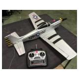 STYROFOAM RC P51 MUSTANG WITH TRANSMITTER