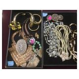 2 TRAYS OF FASHION JEWELRY