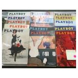 STACK OF 1950'S,1960'S PLAYBOY MAGAZINES
