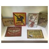 COLLECTION OF TIN RODEO SIGNS & MORE
