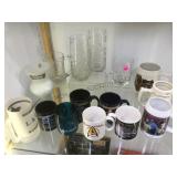 ASSORTMENT OF STAR TREK GLASSES & MUGS & MORE