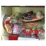 CHRISTMAS ITEMS,, TRAYS, DIP BOWLS & MORE