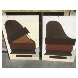 2 PIECE LOT OF WALL ART