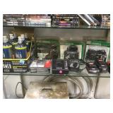 SHELF LOT, CO2 BOTTLES, HITACHI BATTERY CHARGERS