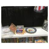 SHELF LOT, JOHNSON BROS PLATES, CRACKER TIN & MORE
