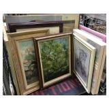 CART OF FRAMED WALL ART