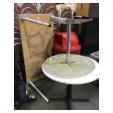 3 PIECE SET OF WHITE TABLES