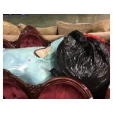 BEIGE W/BROWN CORDING COMFORTER