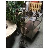 ORNATE METAL FLOOR LAMP