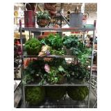 FULL CART OF FAUX PLANTS