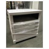 WHITE 2 DRAWER STAND