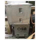 PAIR OF METAL EQUIPMENT CASES