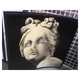 CURVED FRAMED PRINT, 66X68