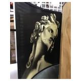 CURVED FRAMED PRINT, 66X68