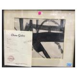 FRANZ KLINE ORIGNAL GAUCHE ON PAPER SIGNED W/COA