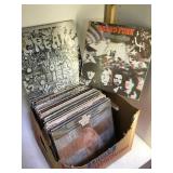 BOX OF VINYL ALBUMS, CREAM,GRAND FUNK