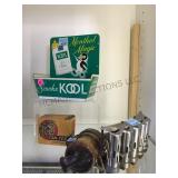 VINTAGE KOOL TIN, COIN HOLDER & MORE