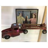 VINTAGE STRUCTO TOYS METAL TRUCK & SINATRA  PHOTO
