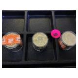 3 TUBES OF PRESIDENTIAL DOLLARS,(36 COINS)