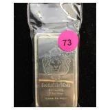 10 TROY OZ. .999 SCOTTSDALE SILVER BAR