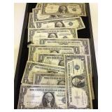 TRAY OF 13 $1 SILVER CERTIFICATES