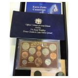 TRAY OF FOREIGN COINAGE,"THE ROYAL WEDDING" & MORE