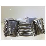VINTAGE STERLING AZTEC WARRIOR BRACELET