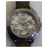 COACH  WRIST WATCH W/LEATHER BAND