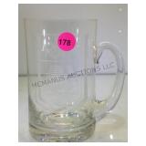 1984 LOS ANGELES  "STAR IN MOTION" GLASS MUG