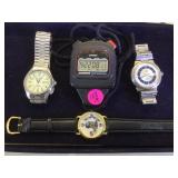 TRAY OF WATCHES, OJ SIMPSON, PULSAR & MORE