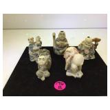 LOT OF 5 NETSUKI FIGURINES
