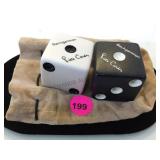 A SET OF BACKGAMMON PIERRE CARDIN DICE LARGE