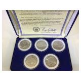 NATIONAL COLLECTORS MINT OF UNC JFK HALF DOLLARS