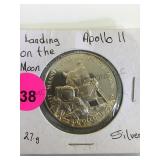 APOLLO 11 "LANDING ON THE MOON" SILVER ROUND