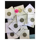 TRAY LOT OF BUFFALO NICKELS