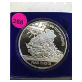 QUARTER LB.  .999 PEARL HARBOR SILVER ROUND