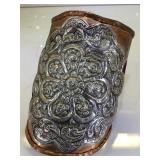 STERLING & COPPER GLADIATOR CUFF BRACELET