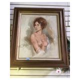 R. YOUNG OIL ON CANVAS, NUDE WOMAN