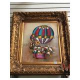 ORNATE GILT FRAMED J. ROYBAL STYLE  OIL ON CANVAS