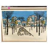 L.E. JAPANESE SERIGRAPH 1973 SIGNED BY ARTIST 3/30