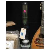 VINTAGE PURITANS GLASS & METAL CUP DISPENSER