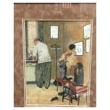 FRAMED SAND ART REVERSE PAINTED MOSIAC DOCTOR SCEN