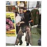 LIFE-SIZE JOHN WAYNE CARDBOARD CUT-OUT