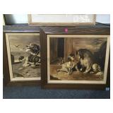 PAIR OF PAINTING COPY OF FAMOUS 1890