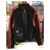 LEAHER & WOOL HARLEY DAVIDSON JACKET, SIZE XL