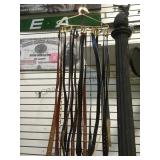 BRASS DUCK HANGER & LEATHER BELTS