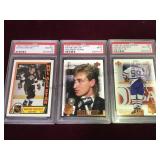 3 PSA GRADED WAYNE GRETZKY CARDS, 8.9.10